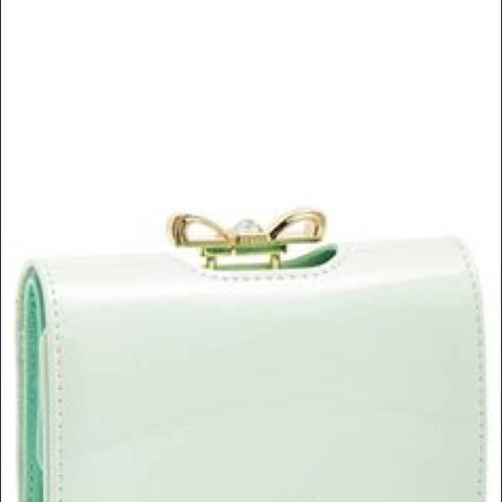 Ted Baker Mint Small Bow Wallet